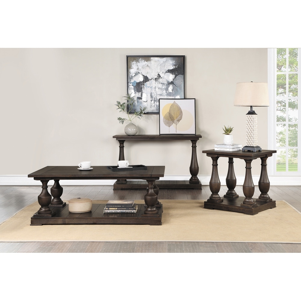 Kelley Coffee Rectangular Top Sofa Table with Turned Legs