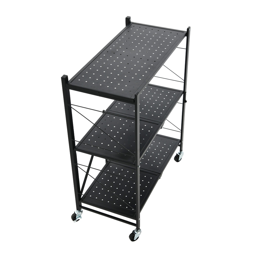 Metal 3 Tier Foldable Utility Rack   26.8\