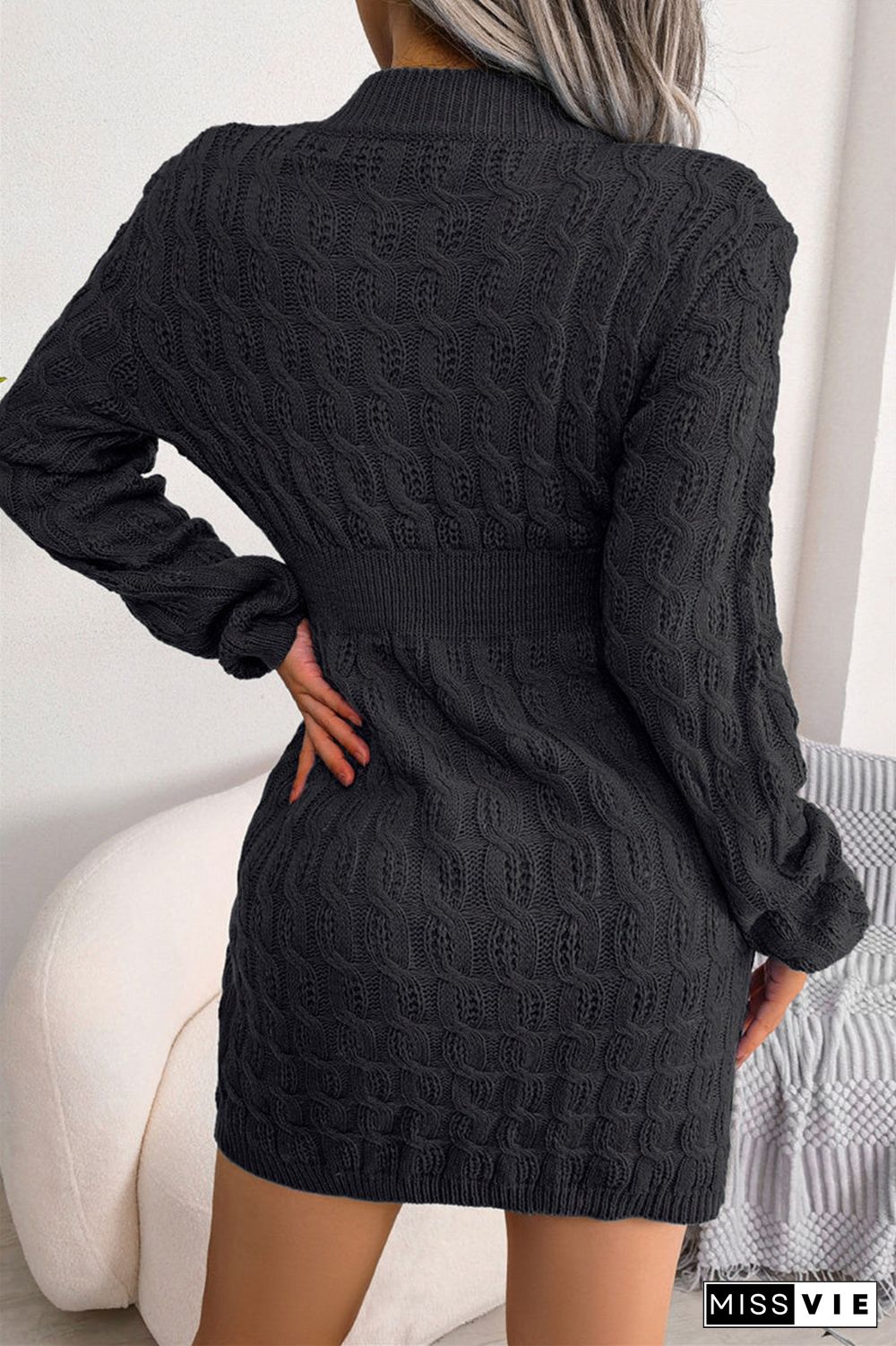 Fashion Casual Solid Patchwork O Neck Long Sleeve Dresses(3 Colors)