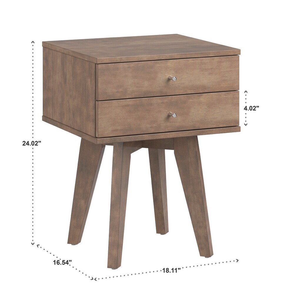 Tennant 2 Drawer Wood Nightstand from iNSPIRE Q Modern