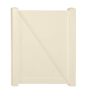 Weatherables Monroe 3 .7 ft. x 6 ft. Beige Vinyl Privacy Single Fence Gate SBPR-TG-6X44.5