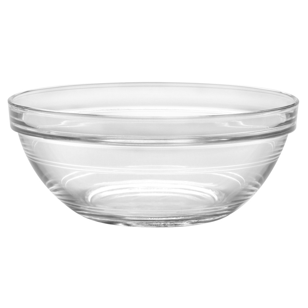 Duralex - Lys Stackable Clear Bowl 17 cm 6.5 inches， Set Of 6