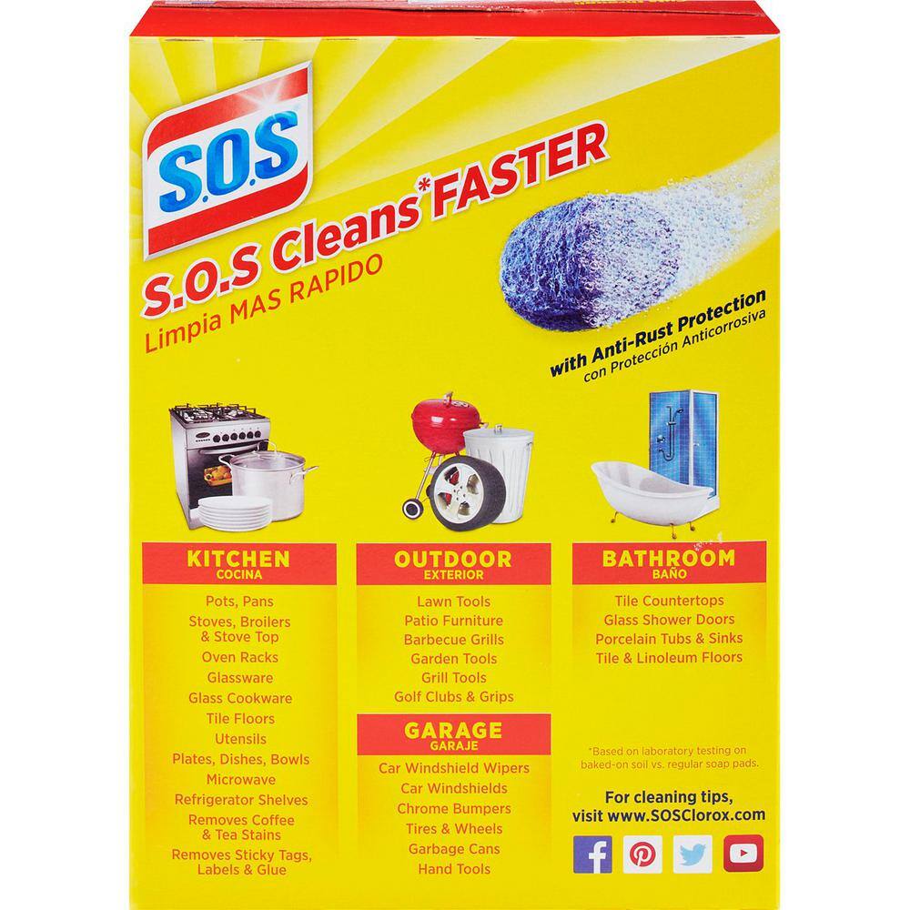 S.O.S Steel Wool Soap Scouring Pads (18-Pack) 1650010003