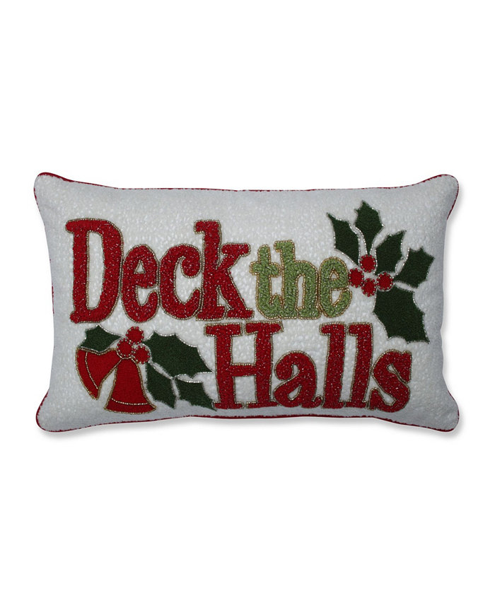 Pillow Perfect Deck The Halls Lumbar Pillow