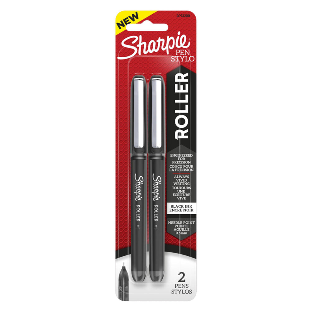 SHARPIE RLLR PEN BLK 2PK