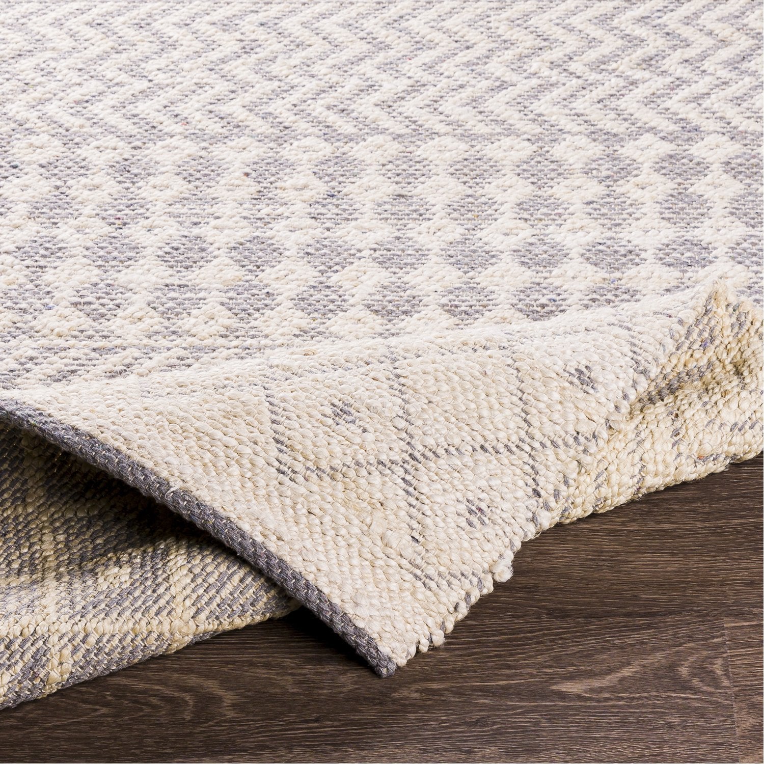 Bryant Hand Woven Rug in Beige, Medium Gray