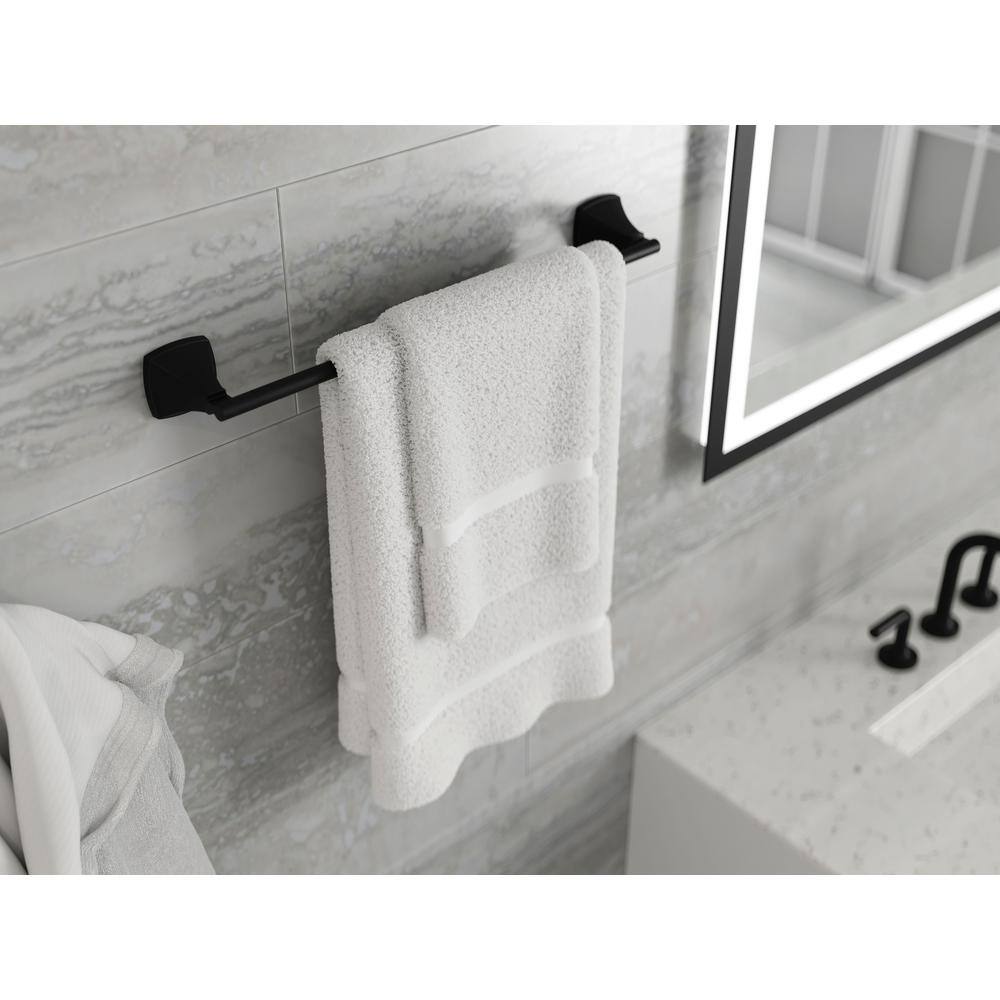 Pfister Bellance 18 in. Wall-Mount Towel Bar in Matte Black BTB-BLL1B