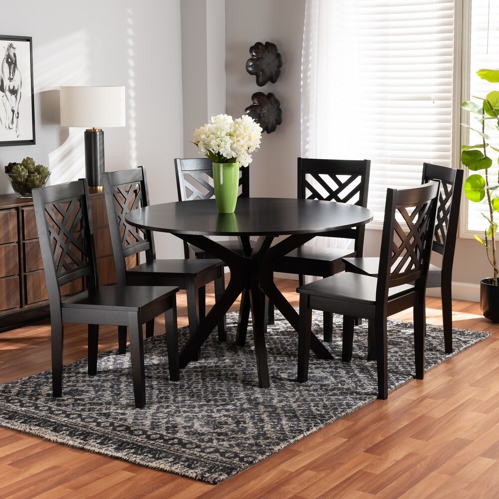 Ela Modern and Contemporary 7 Piece Dining Set