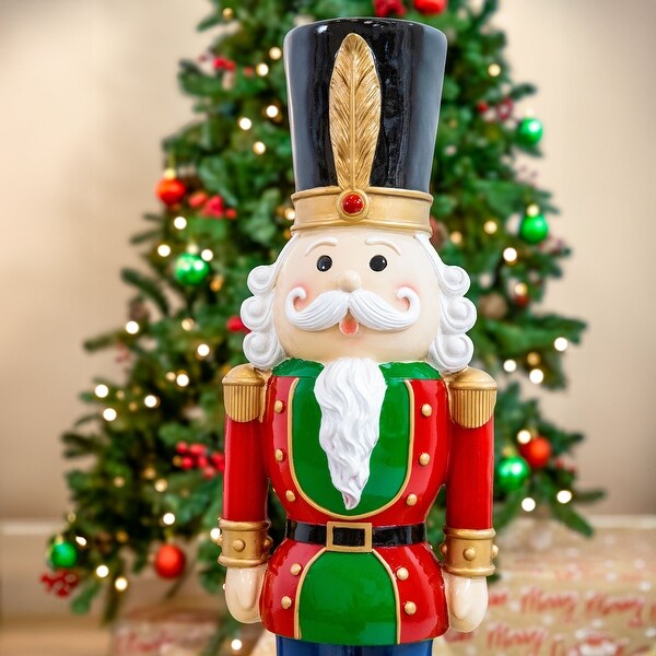 Sunnydaze Tommy the Toy Soldier Christmas Nutcracker Statue