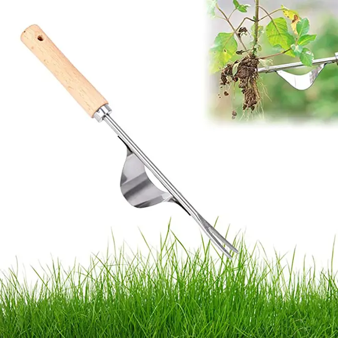 New Arrival Manual Hand Weeder Sturdy Chrome Plated Steel Compact Garden Weed Pull Tool for Yard Lawn and Farm