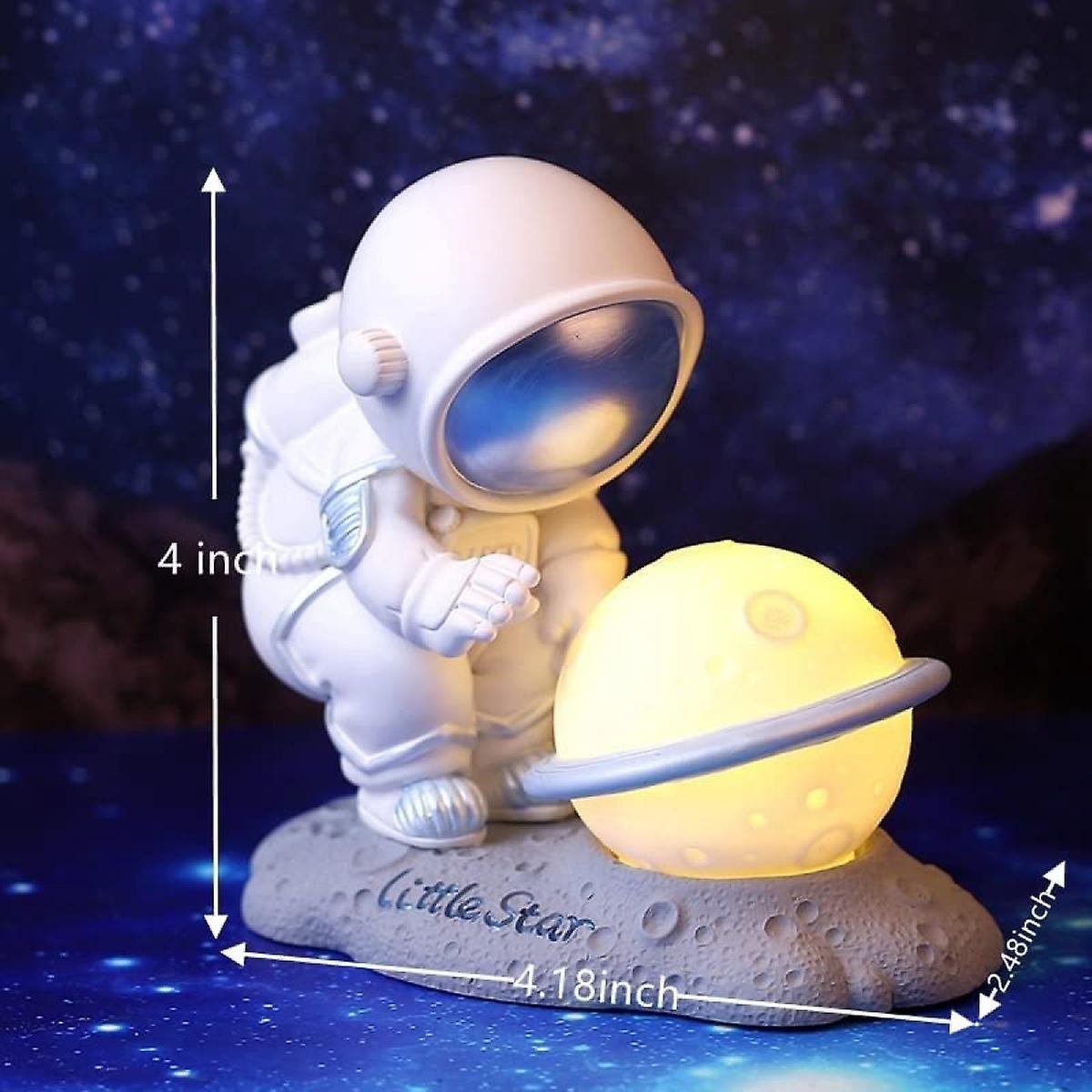 Moon Lamp Astronaut Night Light For Kids Led Spaceman Desktop Creative Moon Decor Light For Bedroom Room Great Gift For Children Boys Girls