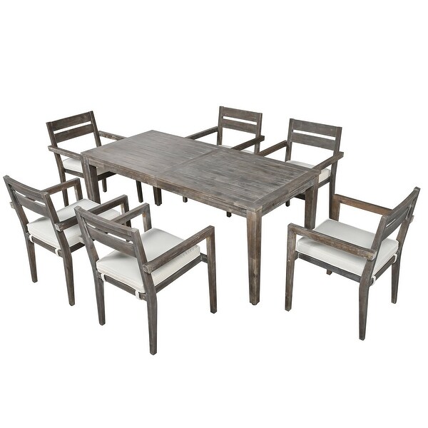 Acacia Wood Outdoor Dining Table And Chairs