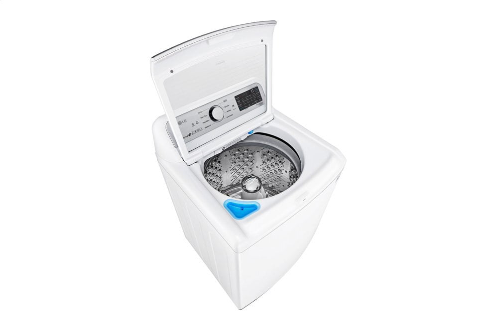 Lg WT7305CW 4.8 Cu. Ft. Mega Capacity Smart Wi-Fi Enabled Top Load Washer With Agitator And Turbowash3D™ Technology