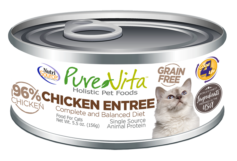 NutriSource PureVita Chicken Liver Entree Grain Free Wet Cat Food