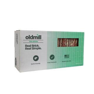Old Mill Brick 7.625 in. x 2.25 in. x 0.5 in. Glacier Bay Thin Brick Singles (Box of 42-Bricks) TB-270049CS