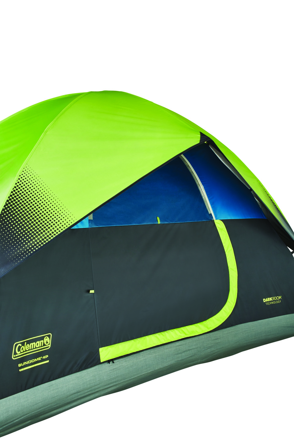 Coleman 4-Person Sundome Dark Room Dome Camping Tent with Easy Setup