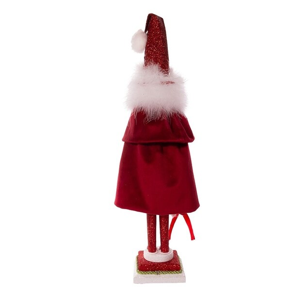 Kurt Adler 20Inch Hollywood Red Skinny Nutcracker with Wreath