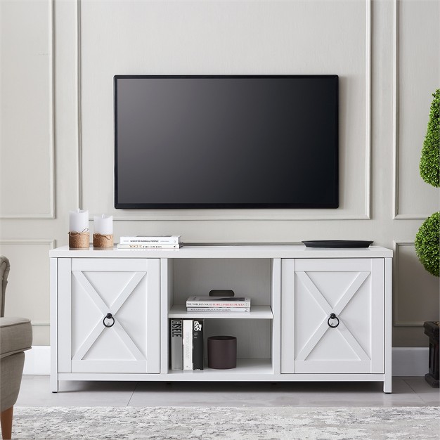 White Tv Stand Henn amp hart