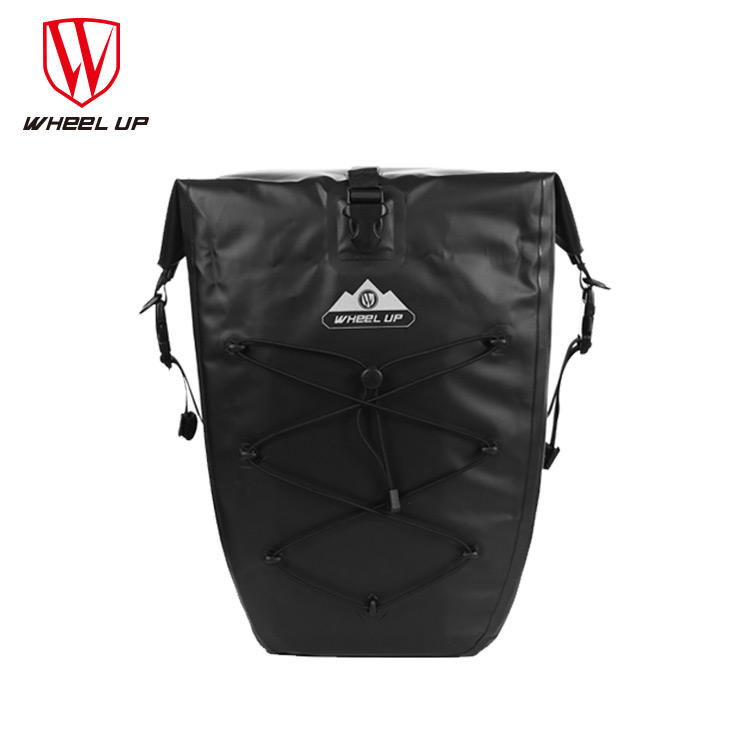 WHEEL UP PVC 25L Waterproof Cycling Rack Panniers Bicycle Travel Pannier Bag Bike Pannier Bags