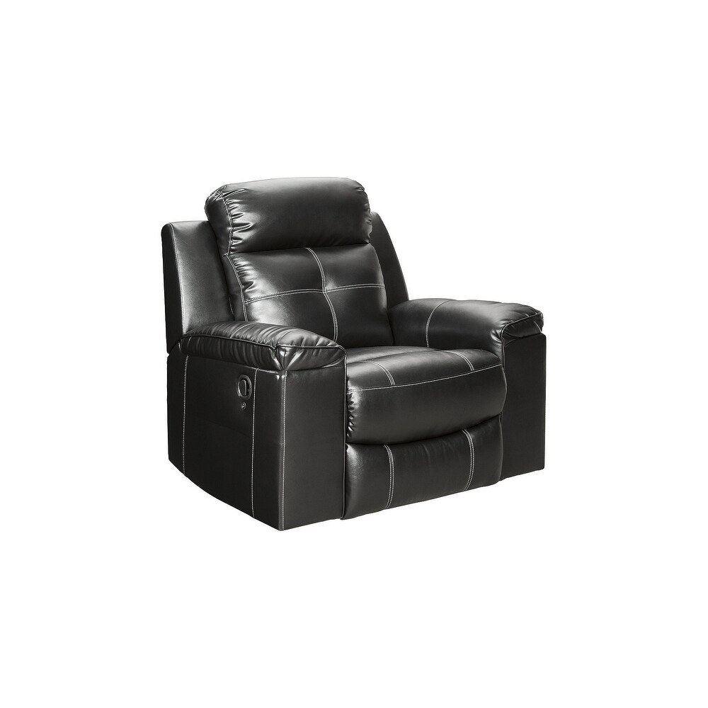 Kempten Contemporary Rocker Recliner Black