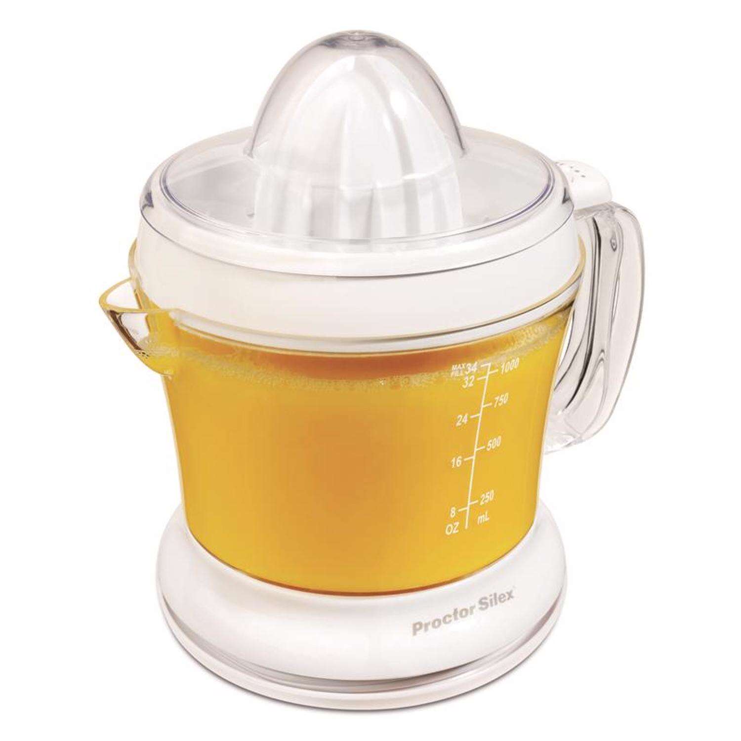 Proctor Silex White Plastic 34 oz Citrus Juicer