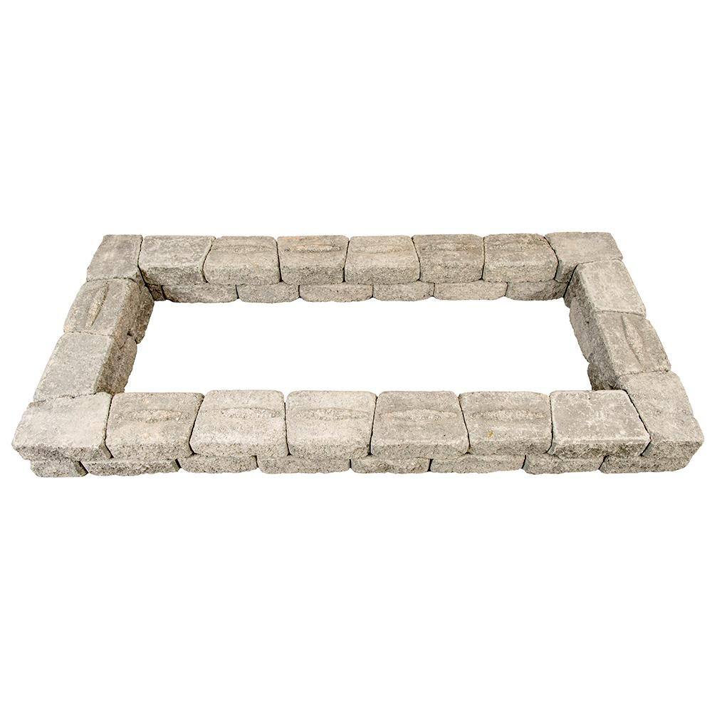 Mutual Materials StackStone 83 in. x 39 in. x 12 in. Cascade Blend Concrete Raised Garden Bed MS8339RRG191