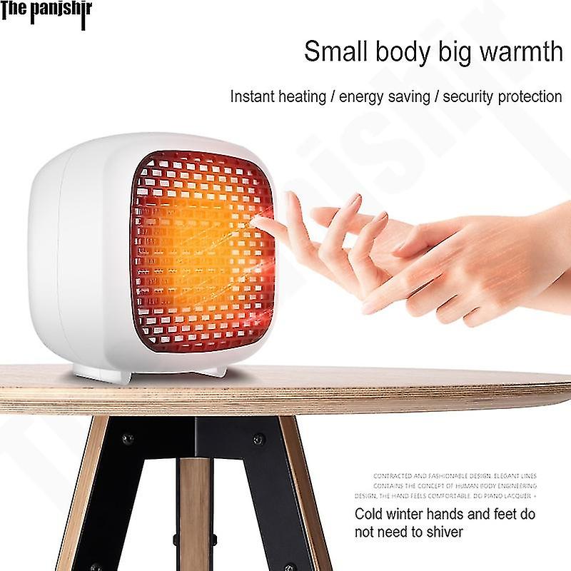 800w Mini Electric Heater Portable Desktop Fan Heater Ptc Ceramic Heating Warm Air Blower Home Office Warmer Machine For Winter