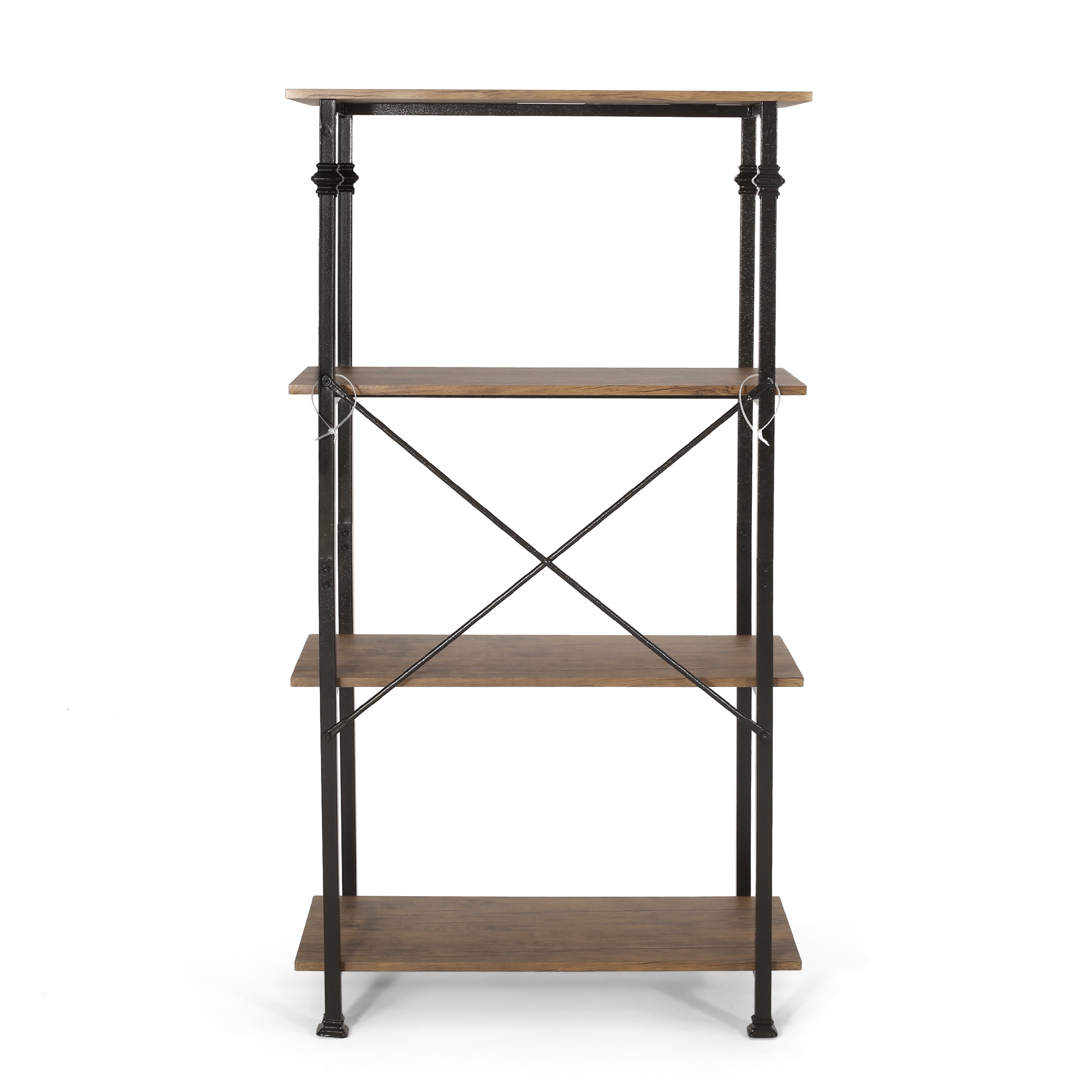 Gessling Modern Industrial 4 Shelf Etagere Bookcase