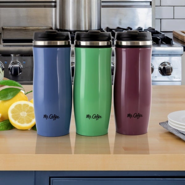 12.5 Ounce Stainless Steel Insulated Thermal Travel Mug Trio Set