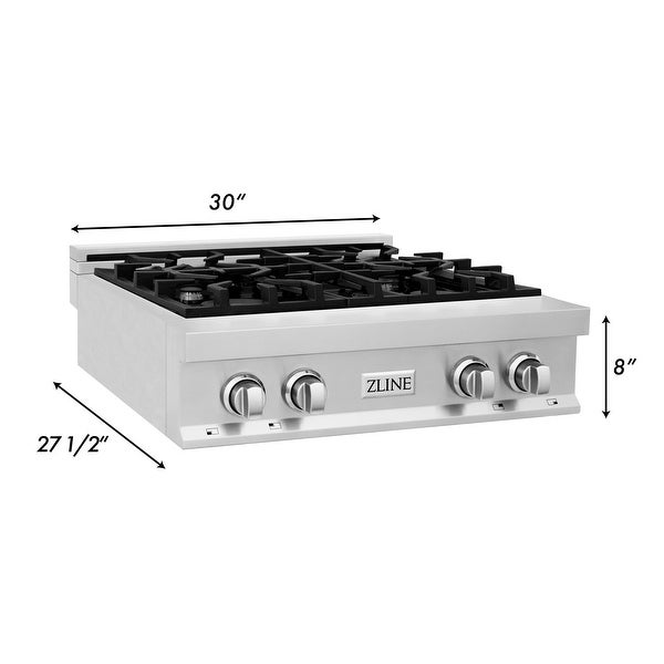 ZLINE Porcelain Gas Stovetop with 4 Gas Burners (RT)