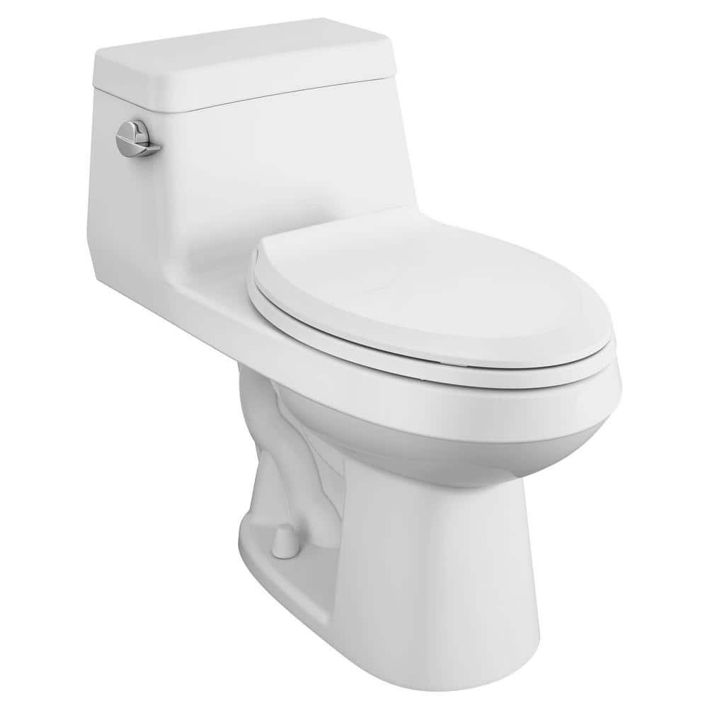 American Standard Colony 1Piece 128 GPF Single Flush Elongated Toilet in White Seat Included