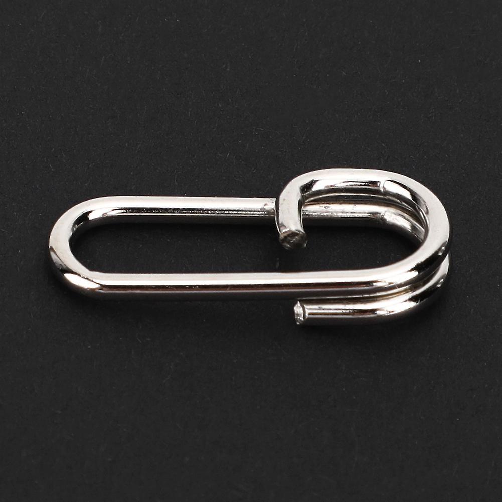 50pcs Powerful Oval Stainless Steel Fishing Clips Snaps Connector Interlock Accessorieslarge Size