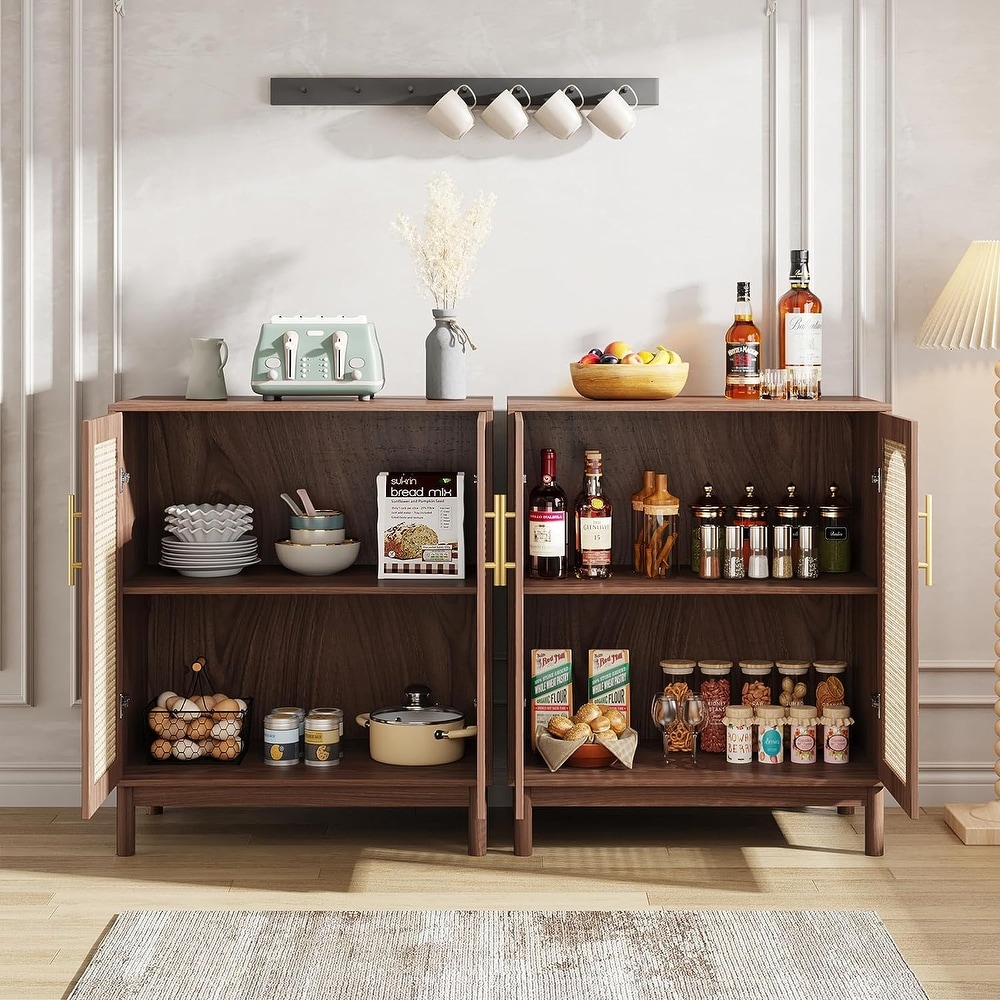 Rattan Sideboard Buffet Cabinet