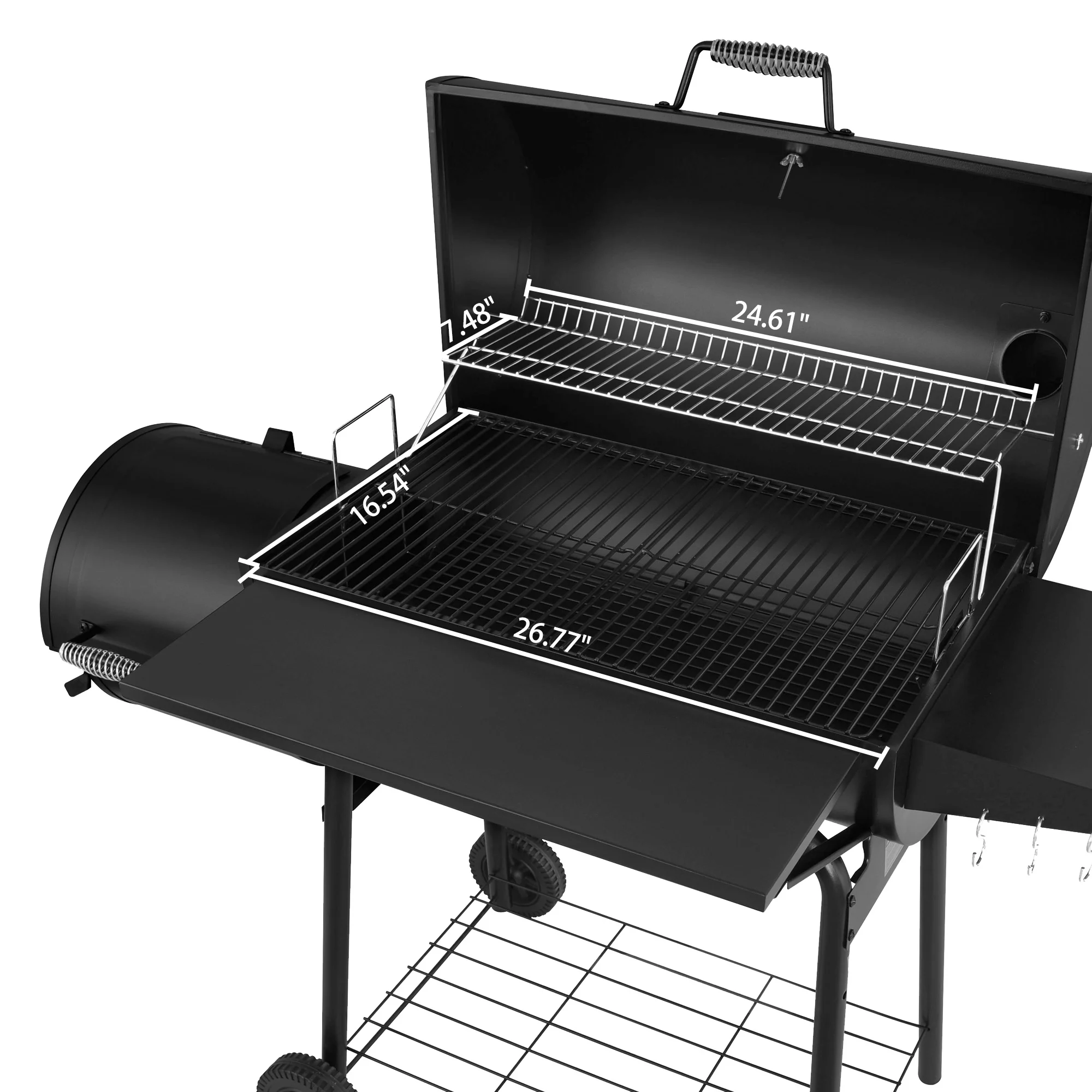 Royal Gourmet 30 CC1830S Charcoal Grill with Offset Smoker