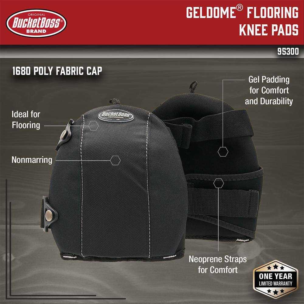 BUCKET BOSS GelDome Flooring Knee Pad (1-pair) 95300