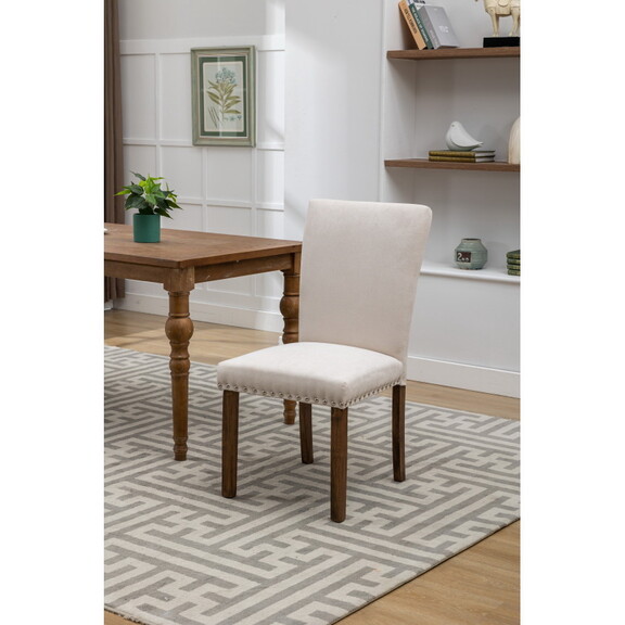 Classic Upholstered Accent Dining Chair  Single Pa...