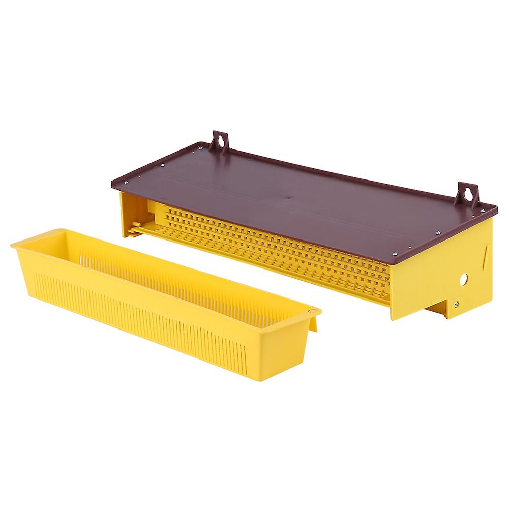 Removable Yellow Plastic Pollen Trap With Ventilated Pollen Tray Beekeeping Tool