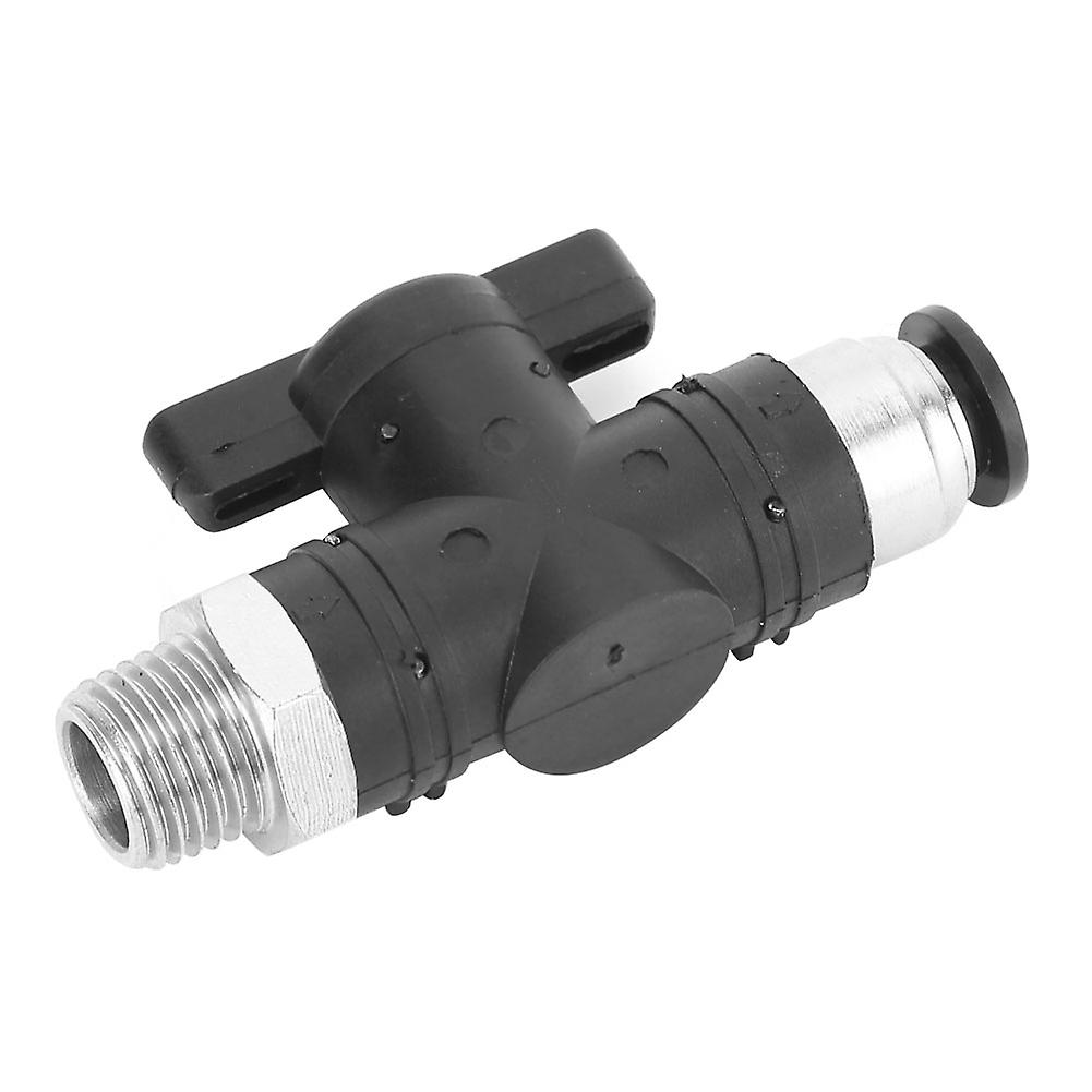 Pneumatic Manual Valve 8mm Quick Coupling Switch Air Pipe Joint With Bspp Male Threadbc8-02