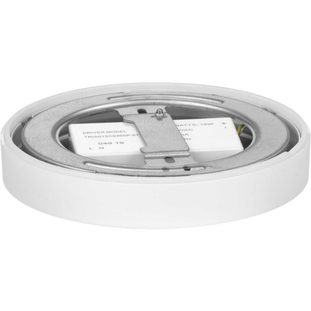 Progress Lighting Edgelit 1 light Flush Mount White Polycarbonate Shade Collection Edgelit Flush Mount 1 light White Polycarbonate Shade