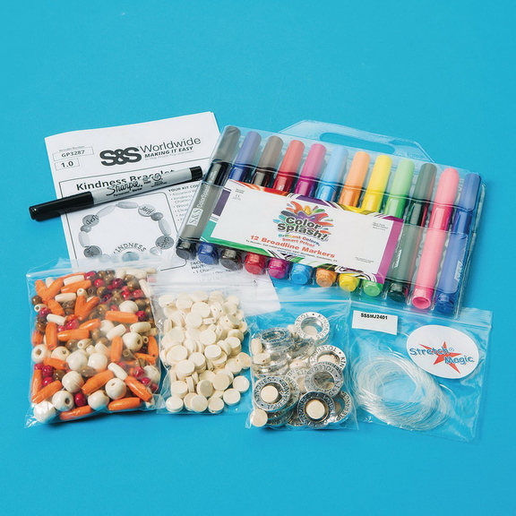 S S Worldwide Kindness Bracelet Craft Kit (Pack of...