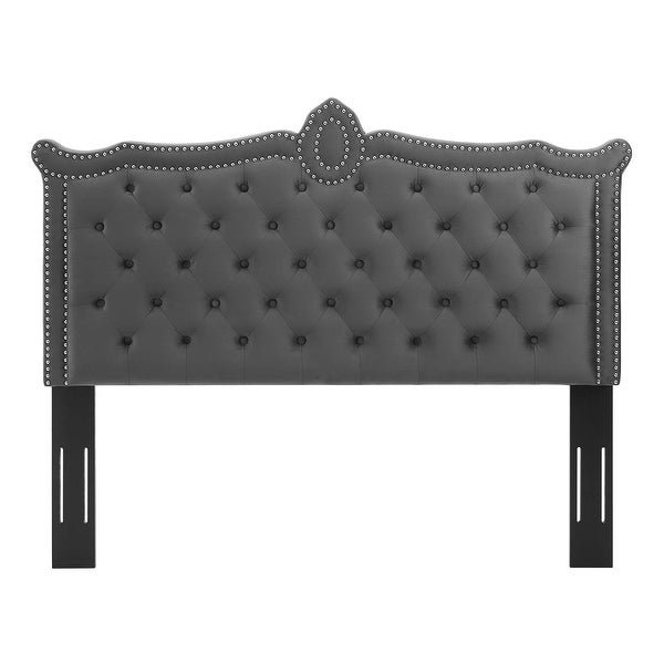 Louisa Tufted Performance Velvet Full/Queen Headboard - - 34149328