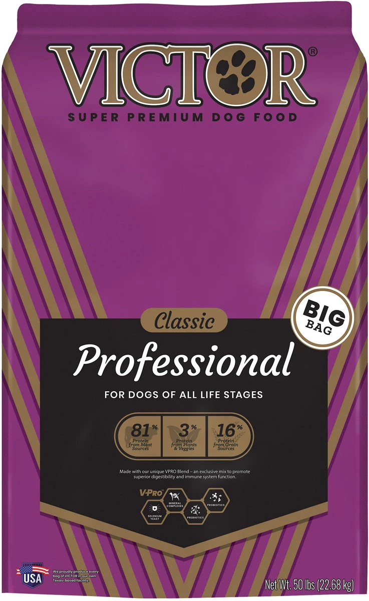 VICTOR Classic Professional Formula Dry Dog Food 50-lb bag