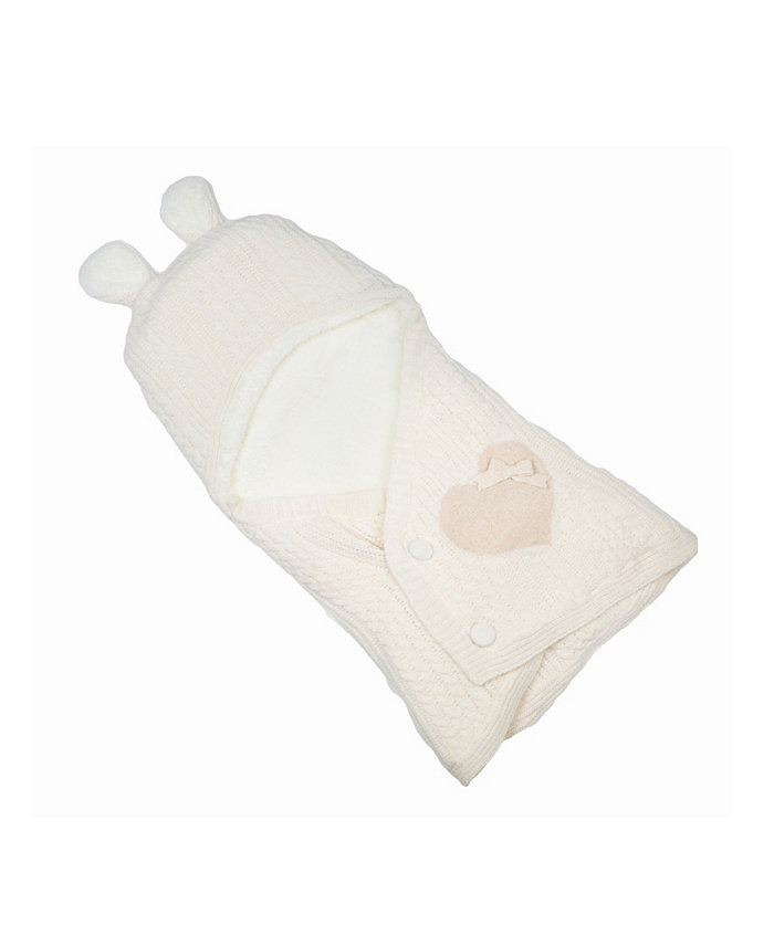 Nipperland Happy Bear Knitted Baby Sleep Bag Blanket