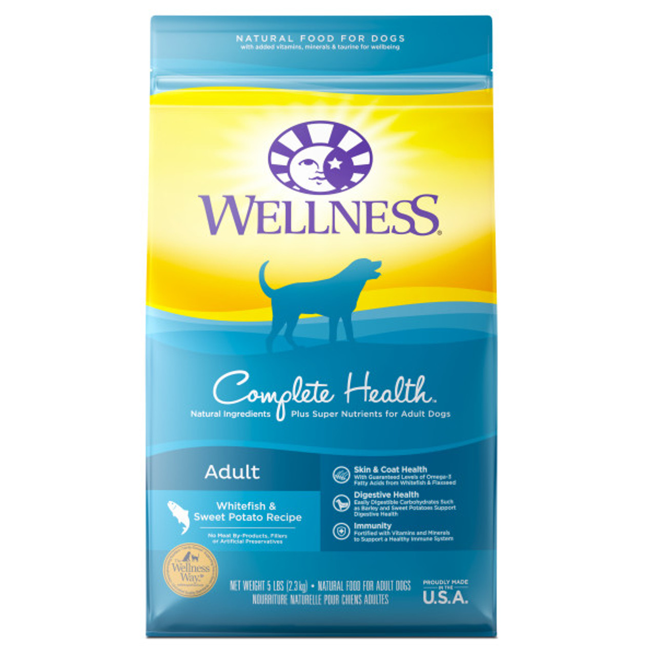 Wellness Complete Health Whitefish and Sweet Potato Dog Food 6 Lb.