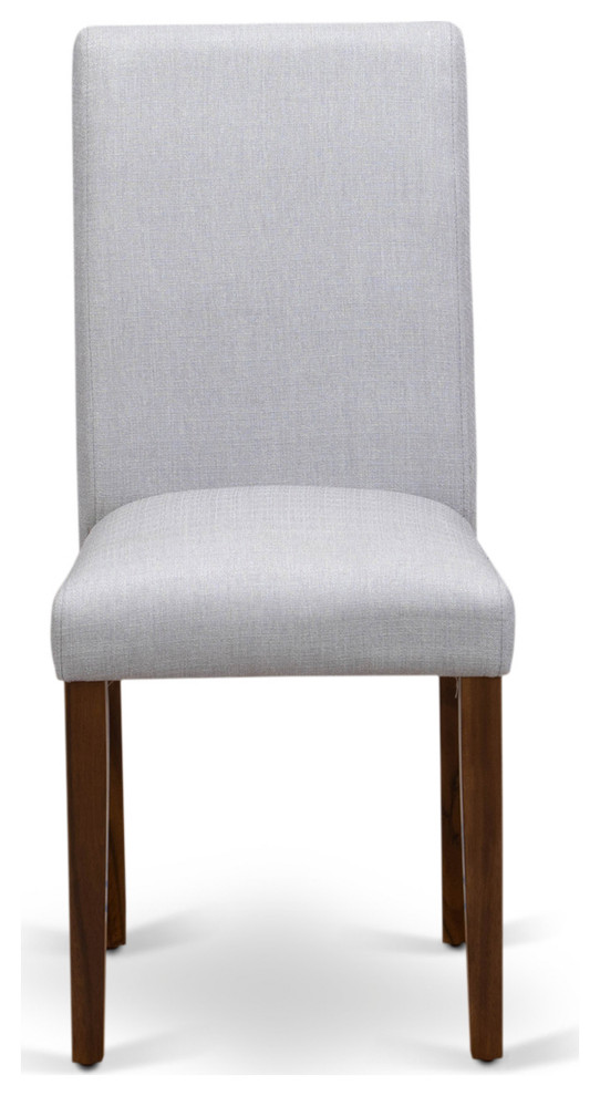Set of 2  Parson Chairs  Upholstered Dining Chairs  Wooden Structure  Black Seat   Transitional   Dining Chairs   by Kolibri Decor  Houzz