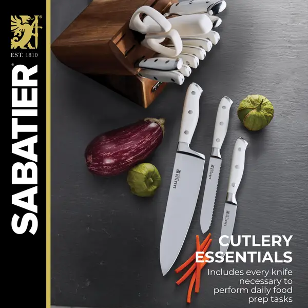 Sabatier 15-Piece Forged Triple Rivet Knife Block Set