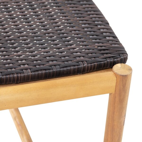 Cambria Wicker Bench by Christopher Knight Home