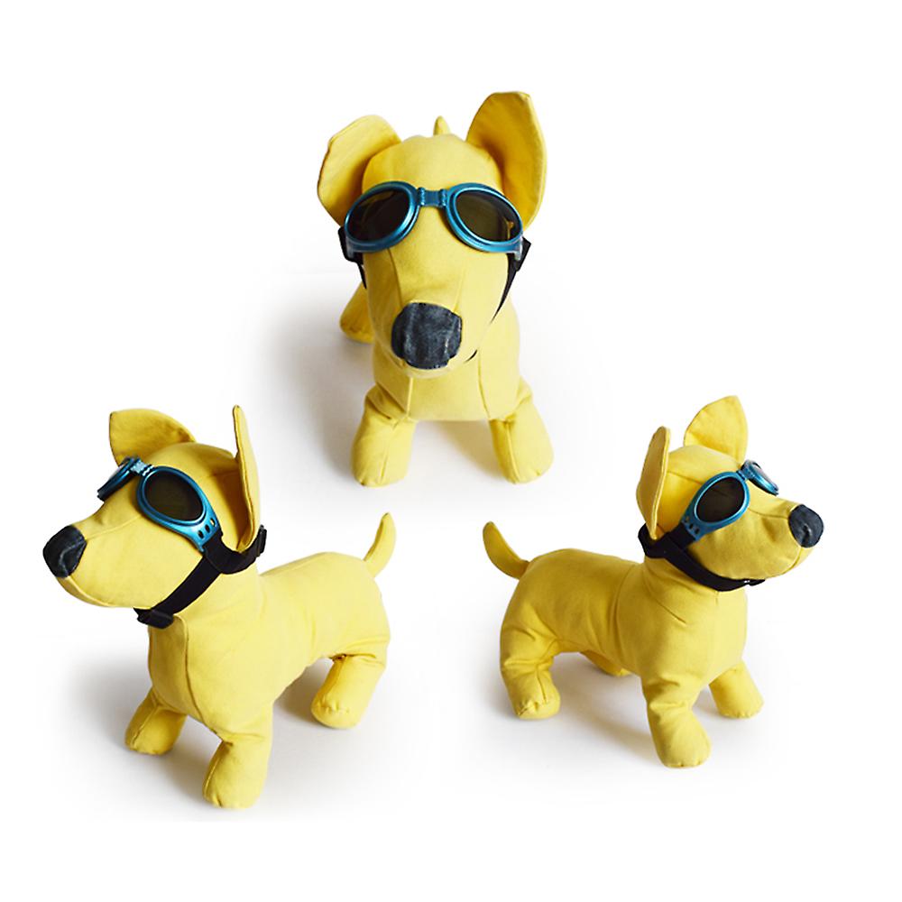 Dog Sunglasses Dog Goggles Pet Glasses Uv Protection Sunglasses Adjustable Strap For Small Dog Blue