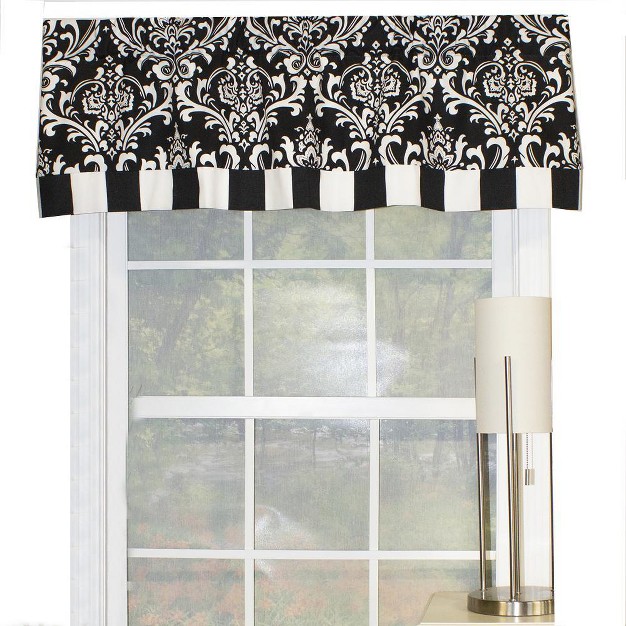 Rod Pocket Valance 50 quot X 16 quot Black By Rlf Home