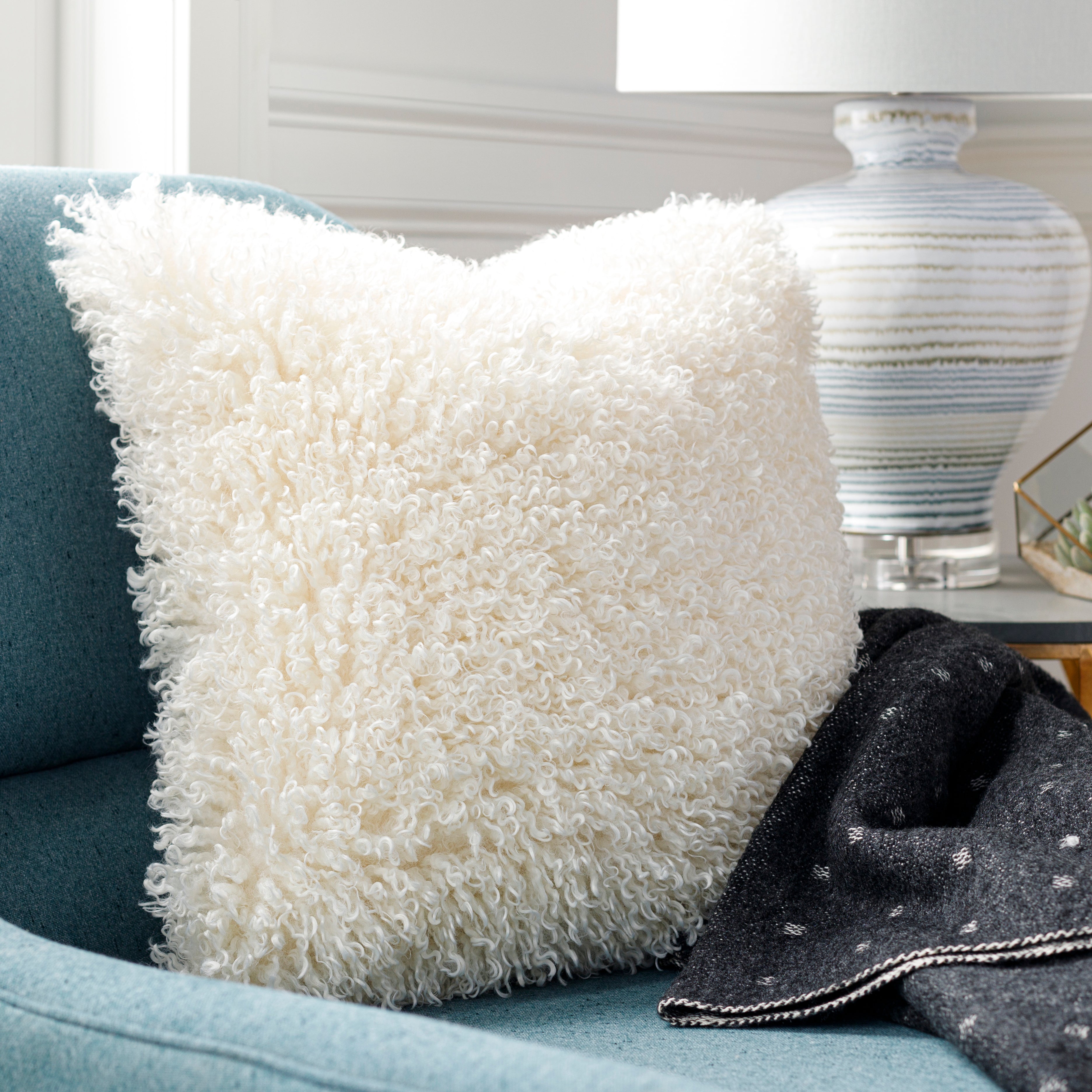 Valora Faux Fur Pillow